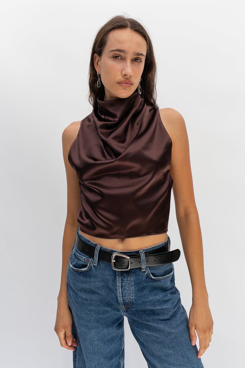 Chandra Top Dark Brown